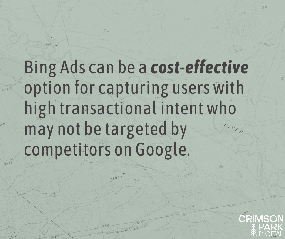 Quote about Bing Ads cost-effectiveness