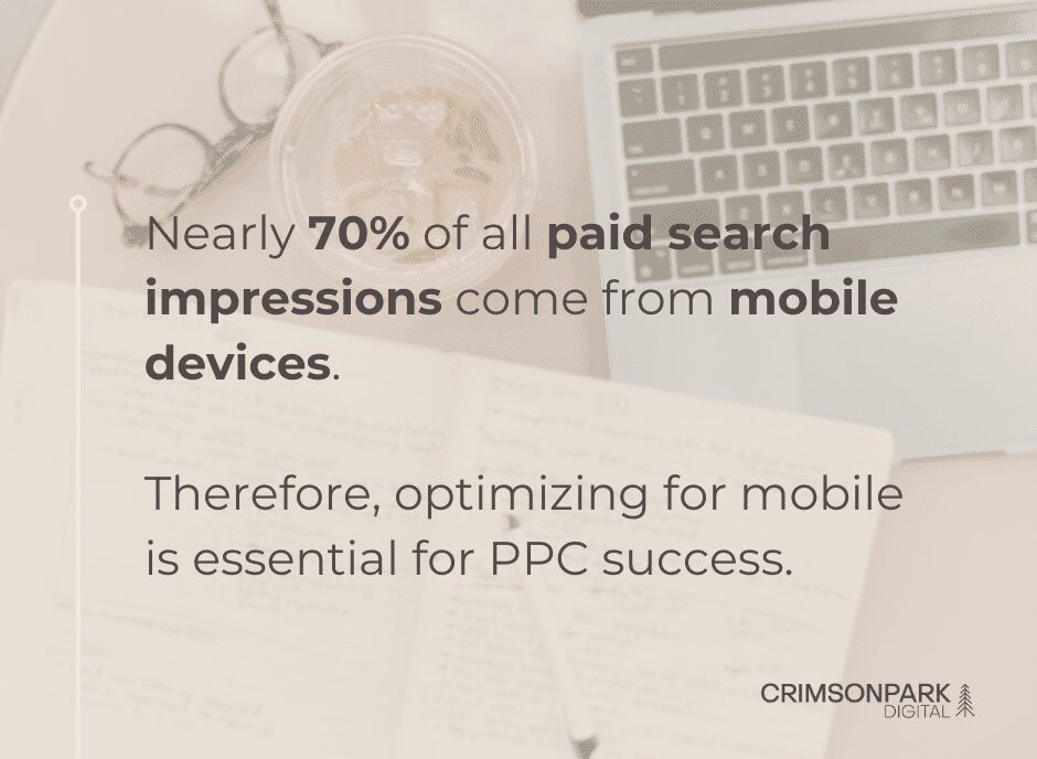 Statistic around the importance of optimizing ads for mobile ad campaign success.