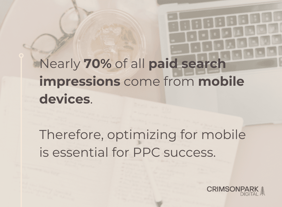 Statistic around the importance of optimizing ads for mobile ad campaign success.