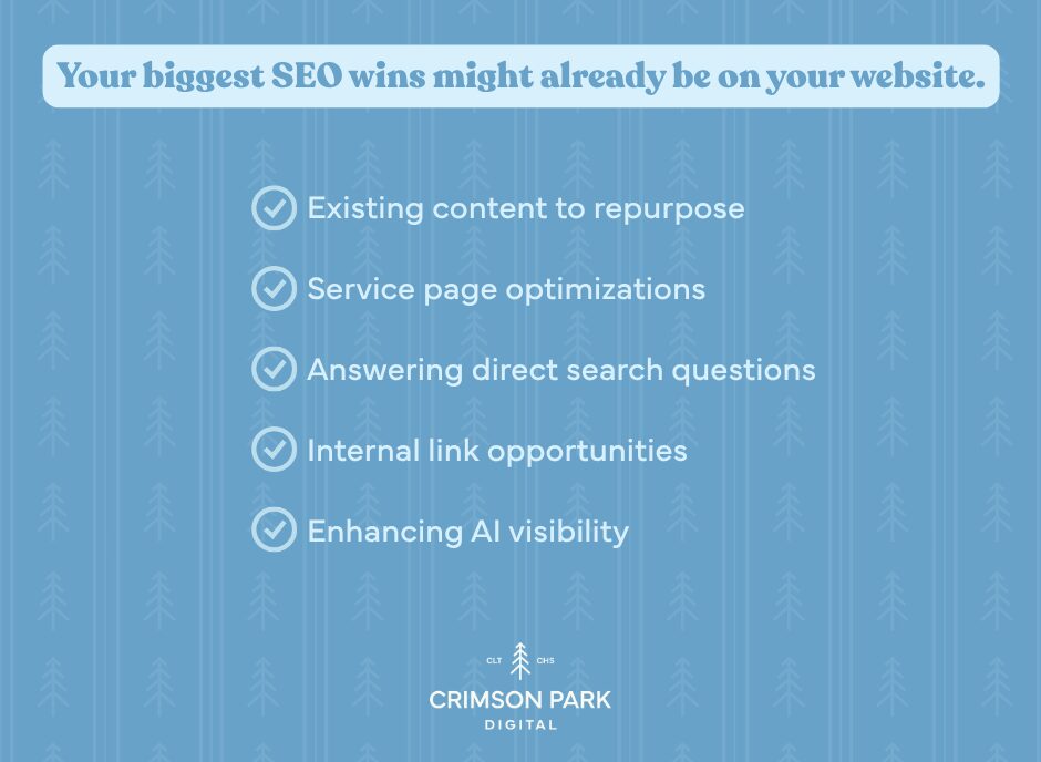 Your biggest SEO wins might already be on your website.